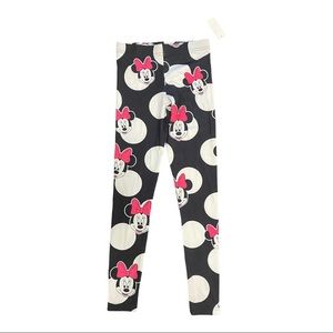 NWT Disney Brand MINNIE MOUSE Leggings PINK White BLACK XS S M L XL Various Size
